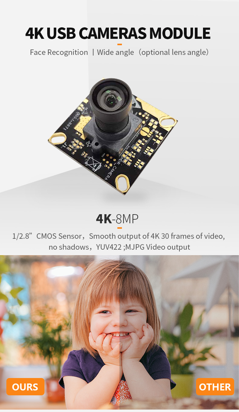 Dogoozx 8MP IMX415 4K 30fps Face Recognition Image Recognition USB2.0 Camera Module插图