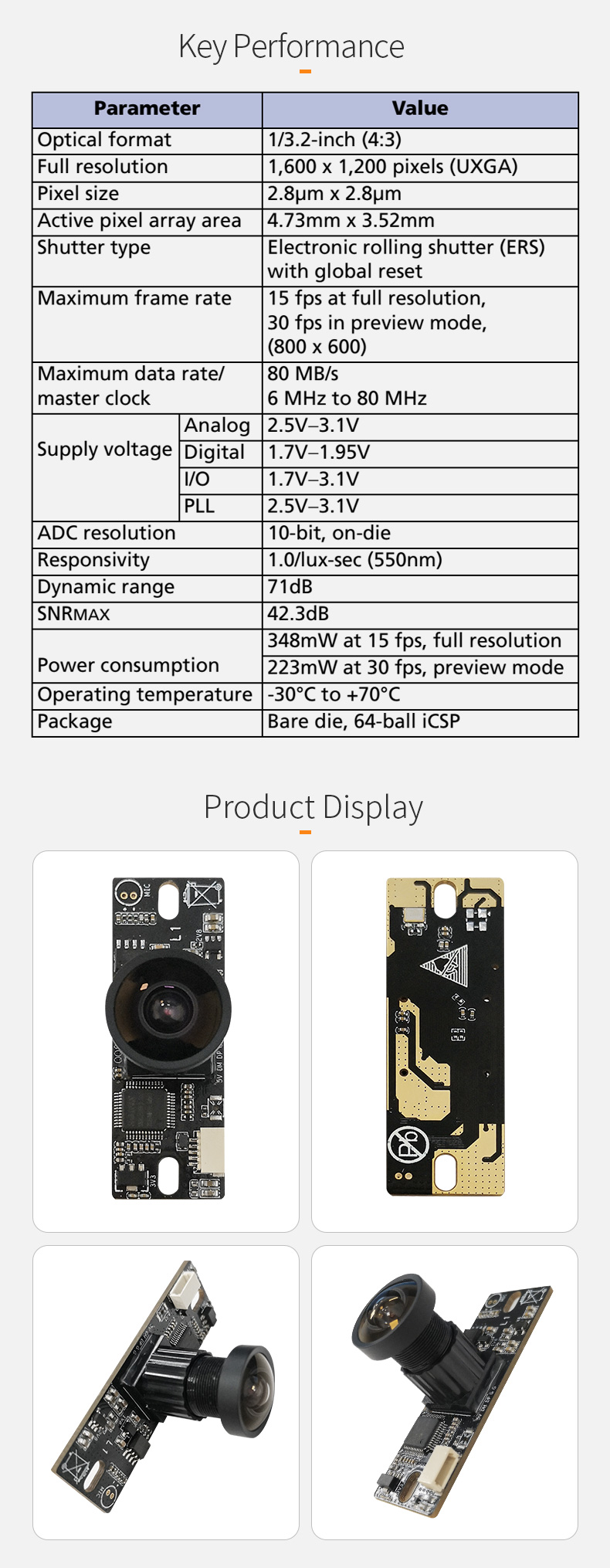 Dogoozx Wide Angle Infrared 2MP 15FPS MI2010 NT9D111 Sensor Usb Photograph Camera Module插图1