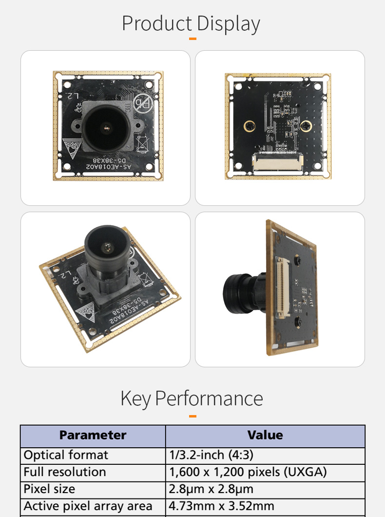 Dogoozx MI2010 HD 2MP Self With ISP JPEG YUV  Wide Angle DVP PCBA Camera Module插图1