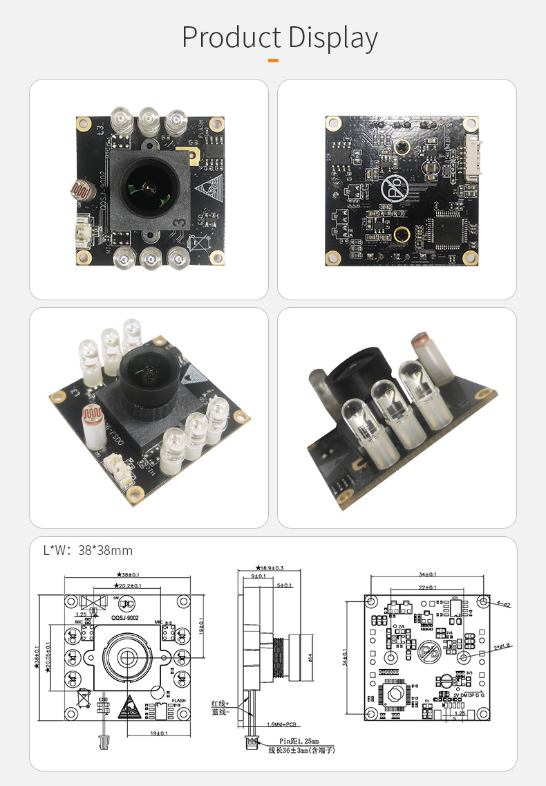 Dogoozx GC2083 HD 1080P Support IRCUT Infrared Night Vision USB Camera Module插图1