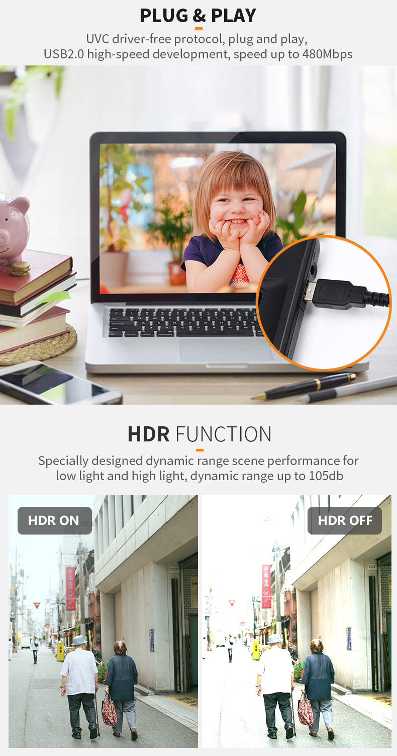 Dogoozx HD 2MP 1080P GC2093 HDR monitoring support MIC video conference camera module插图1