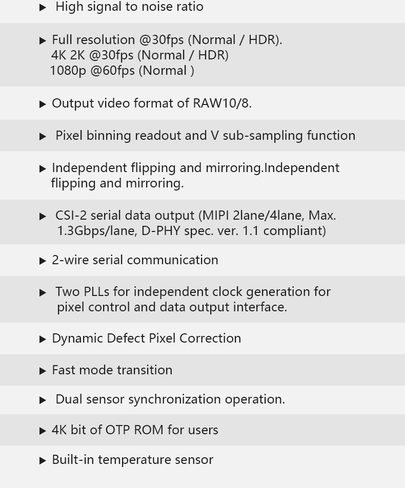 Dogoozx 13MP 4K 30fps IMX258 No Distortion HDR Scanning Recognition MIPI Camera Module插图2