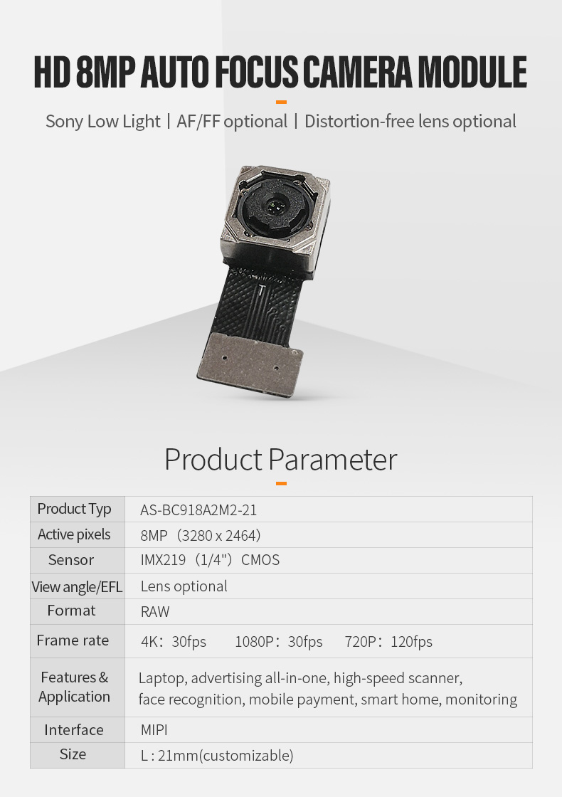 Dogoozx 8MP Auto-focus IMX219 4K 30fps Holding a tablet Raspberry pi MIPI Camera Module插图