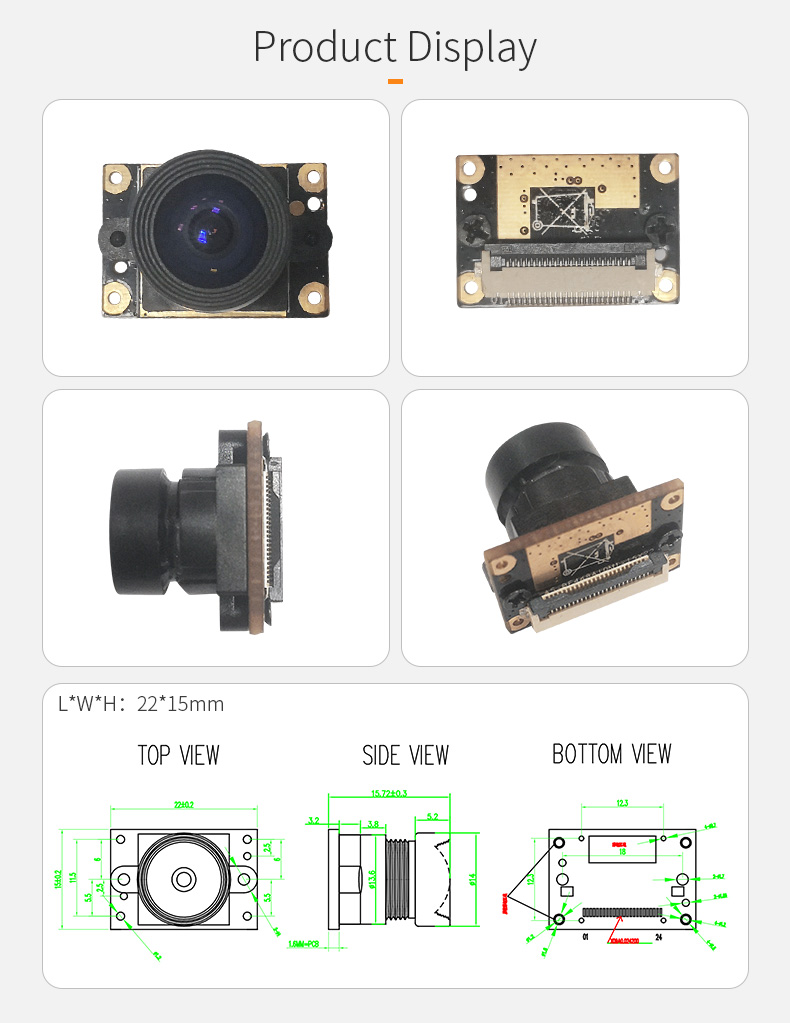 Dogoozx AR0144 Global Exposure 720P 66fps Sport Capture VR Robot MIPI mini Camera Module插图1