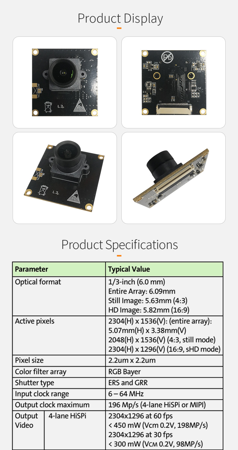 Dogoozx 3MP 1080P 60fps AR0330 digital vein palm vein recognition mipi PCB camera module插图1