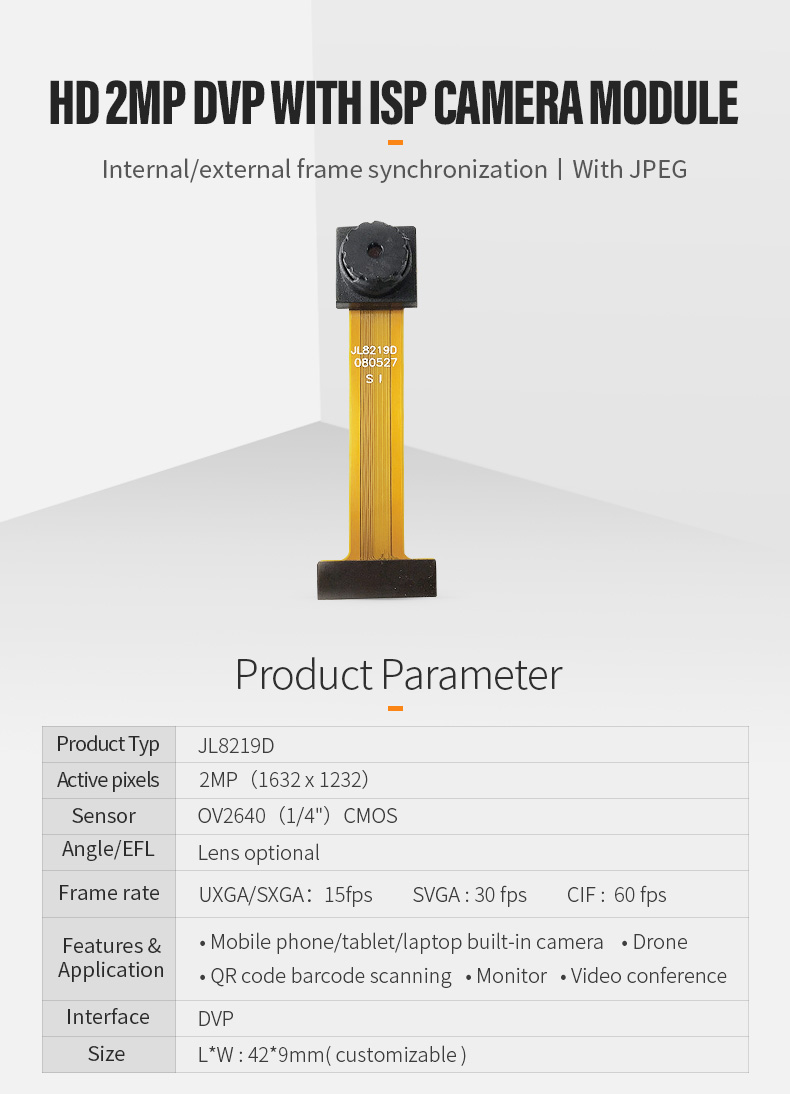 Dogoozx Mobile Camera Wiring Camera Module Howe OV2640 JPEG Intelligent Recognition Lens插图