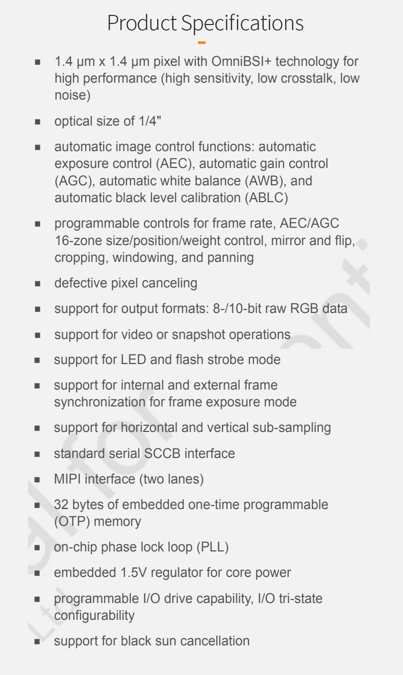 Dogoozx AF FF 5MP all-in-one machine MIPI Interface OV5648 Distortionless Camera Module插图2