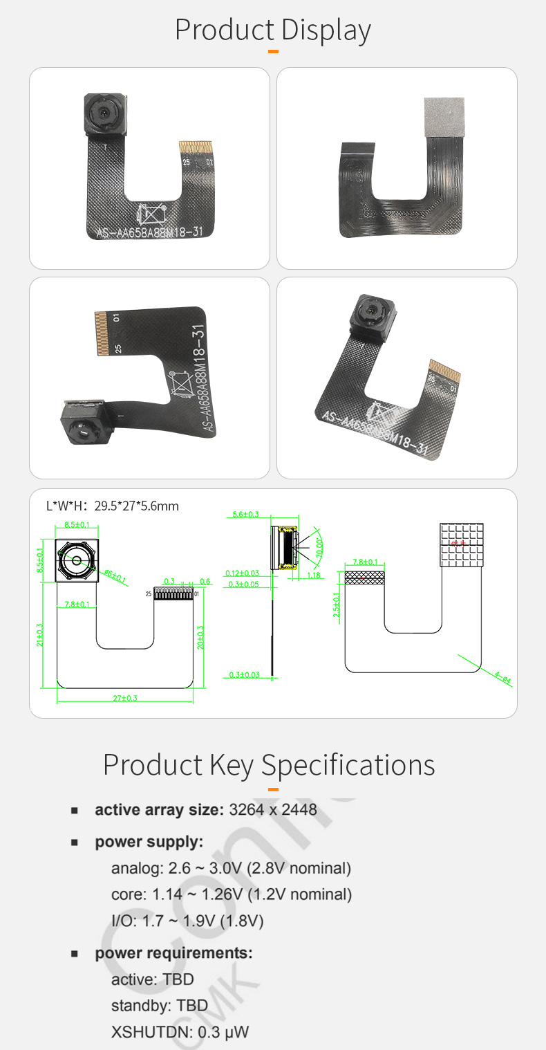 Dogoozx FF 8MP OV8856 HDR Backlight MIPI Hi-fi Document Photo Recognition Camera Module插图1