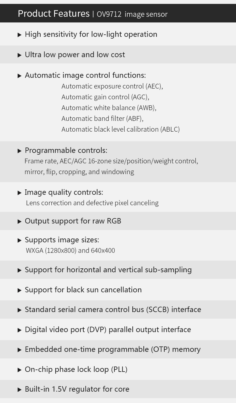 Dogoozx Distortionless OV9712 720P UVC Agreement USB Split-type Wiring Camera Module插图3